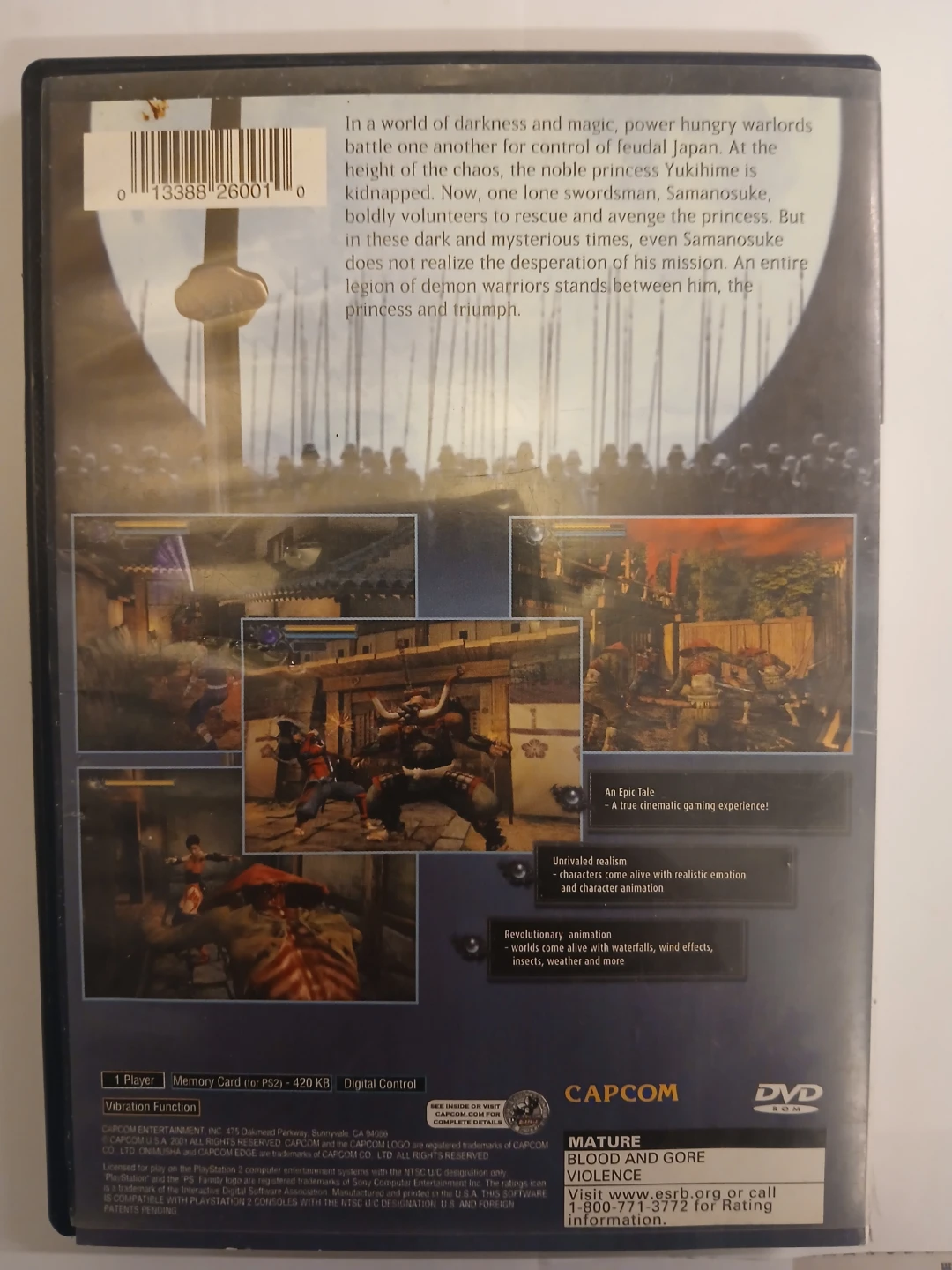 Onimusha Warlords PlayStation 2 Video Game - photo 4
