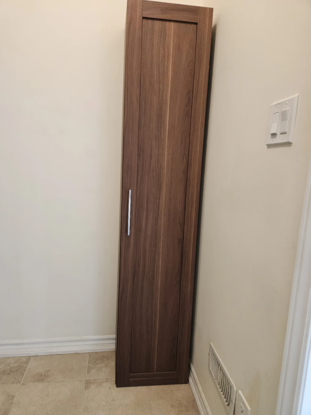 Tall Wood Cabinet with Shelves - photo 2