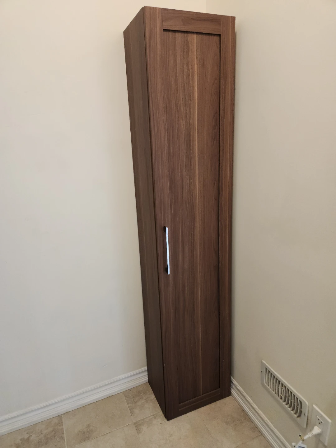 Tall Wood Cabinet with Shelves - photo 4