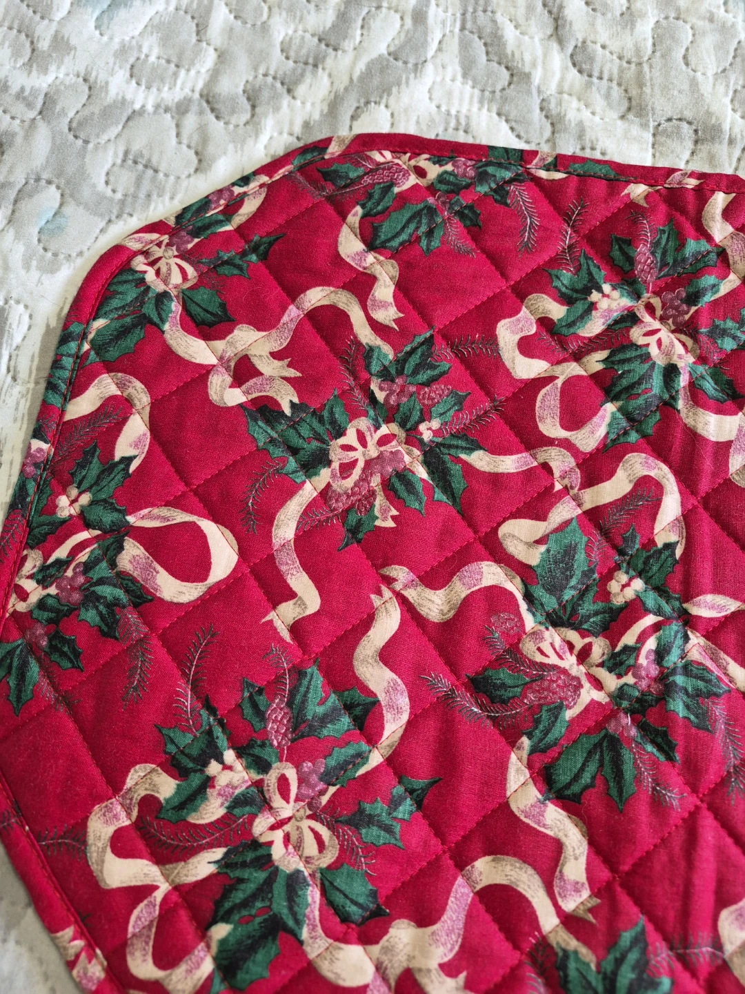 Single 18" x 12 1/2" Christmas Holiday Table Decor Placemat - photo 2