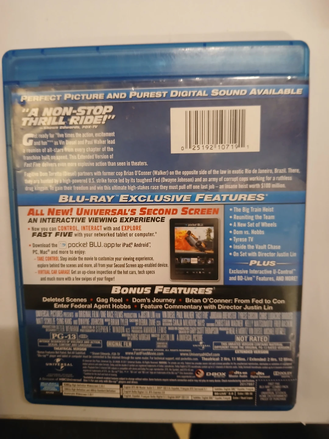 Fast Five Blu-ray + DVD Extended Edition - photo 2