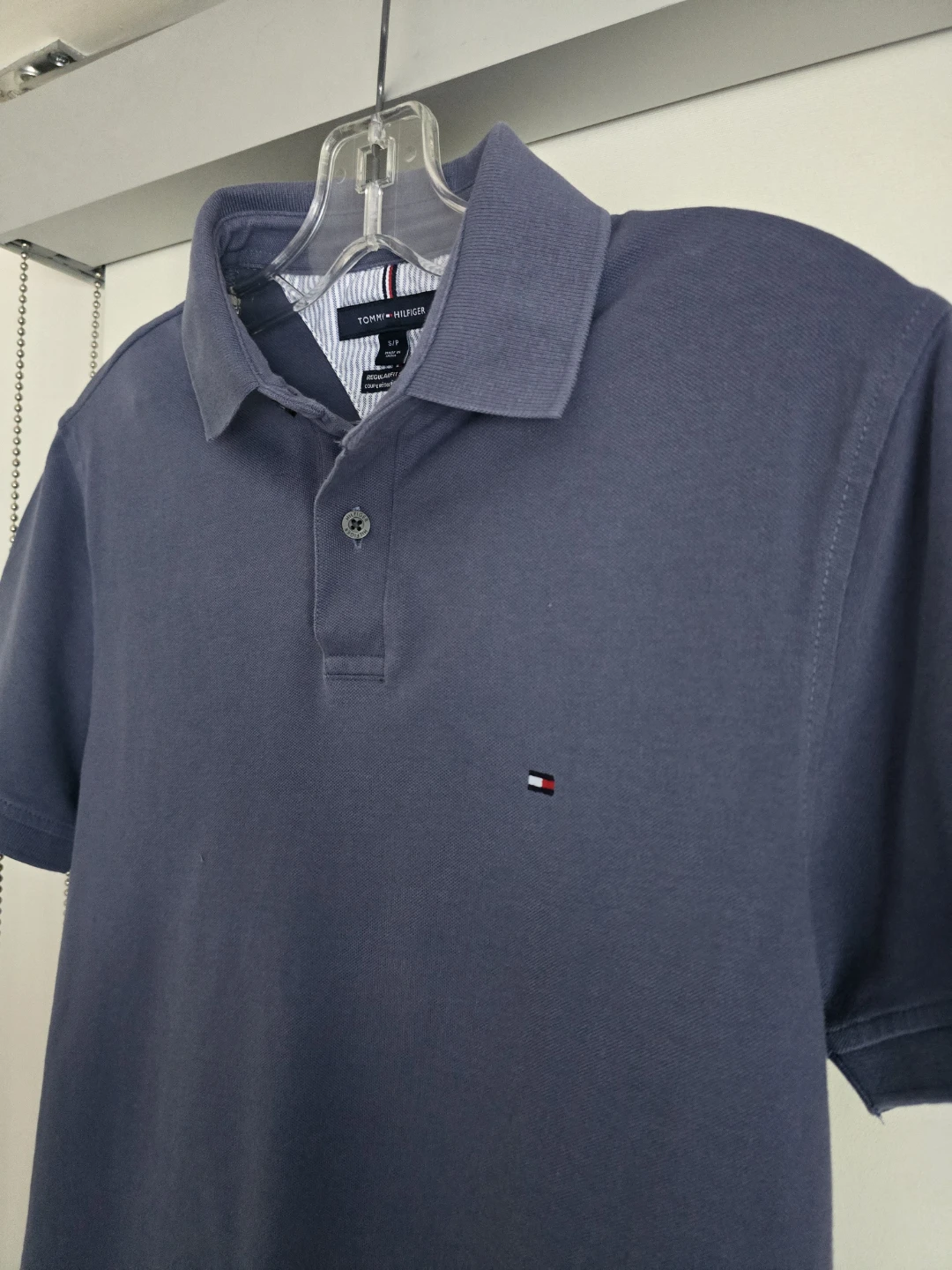 Men's blue/grey polo t-shirt (size small) - photo 2