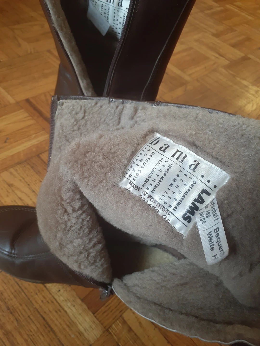 LAMS Brown Leather Lined Winter Boots - photo 2