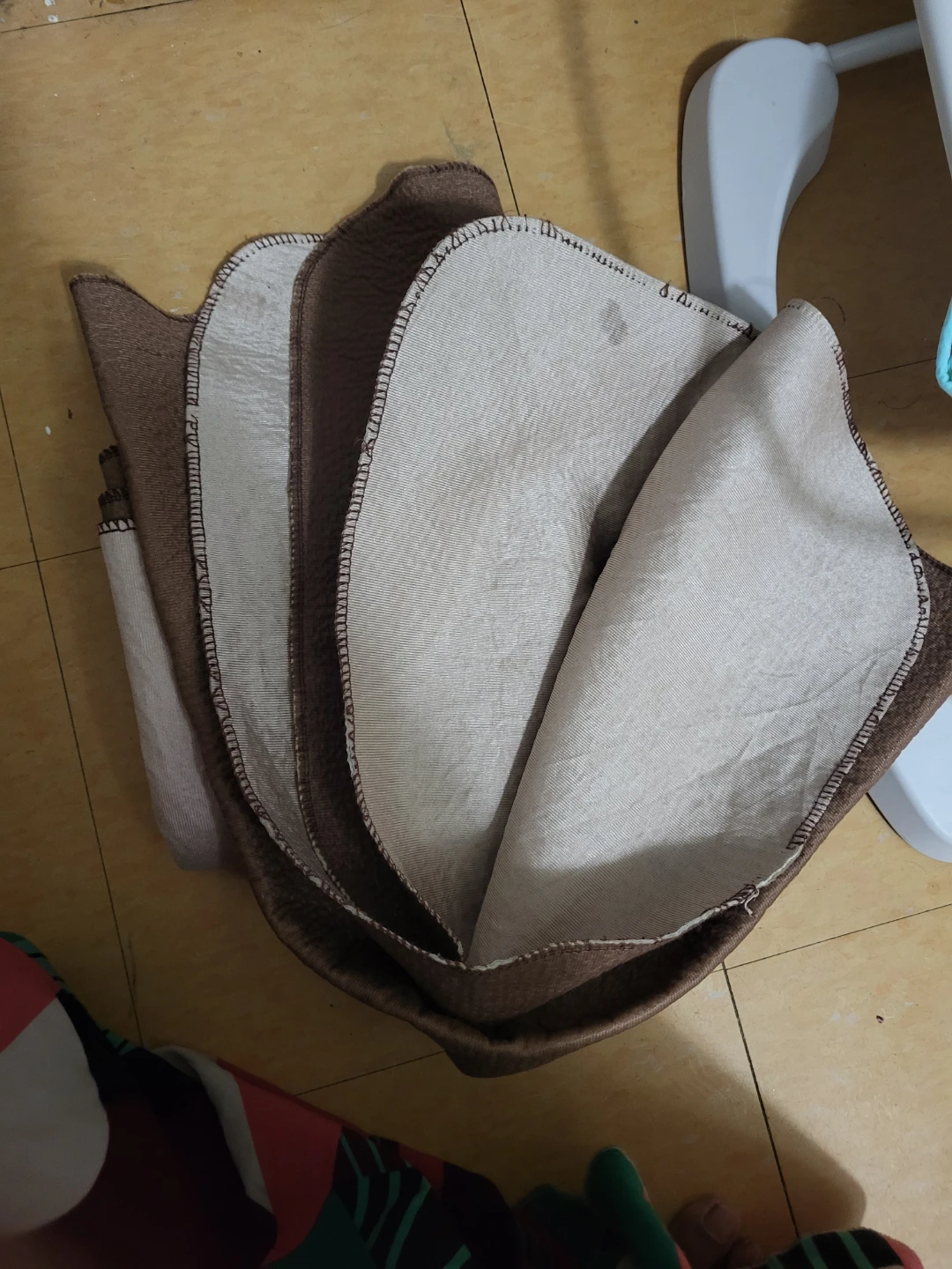Brown and Beige Reversible Mat