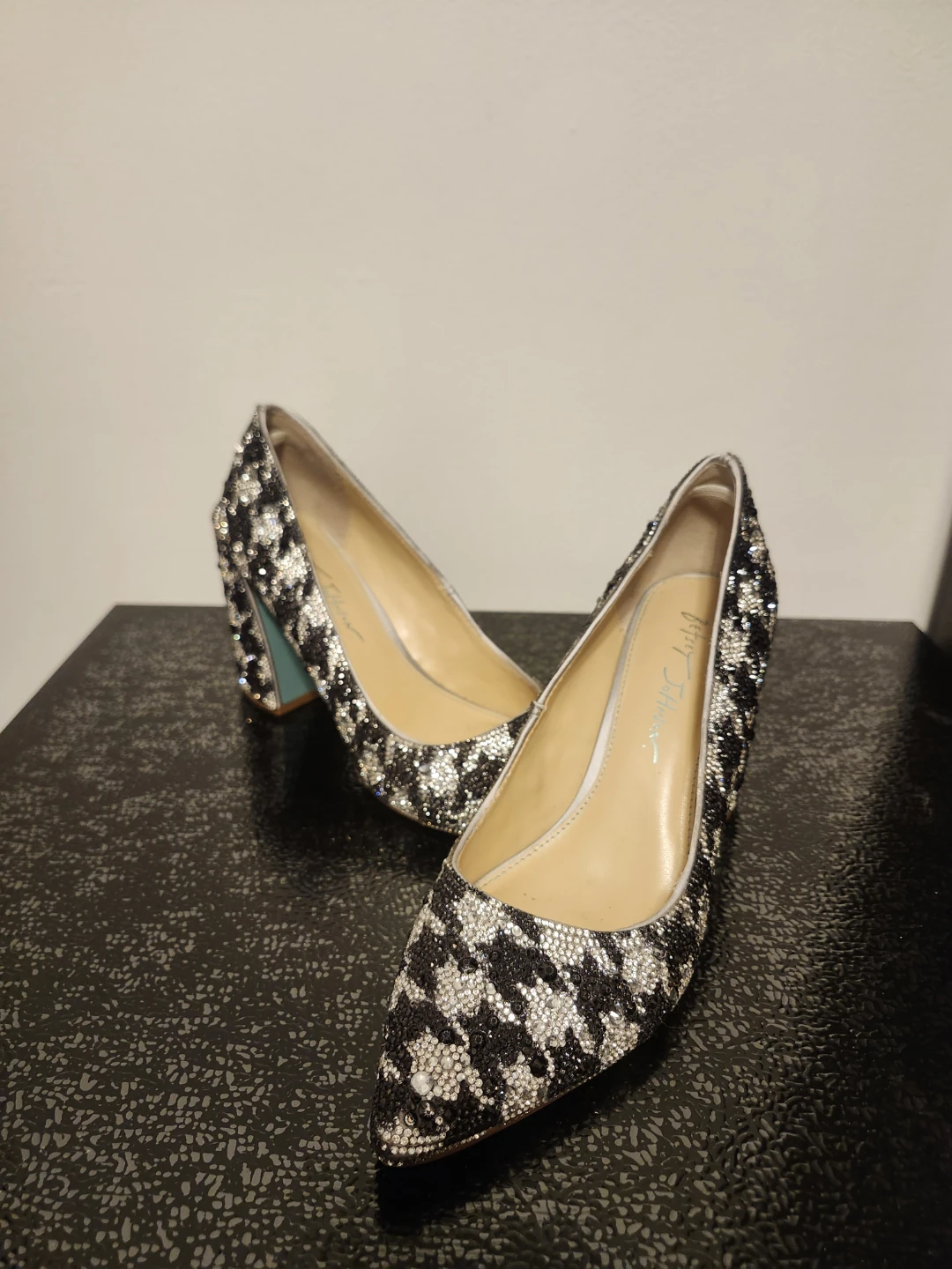 Betsey Johnson Houndstooth Heels