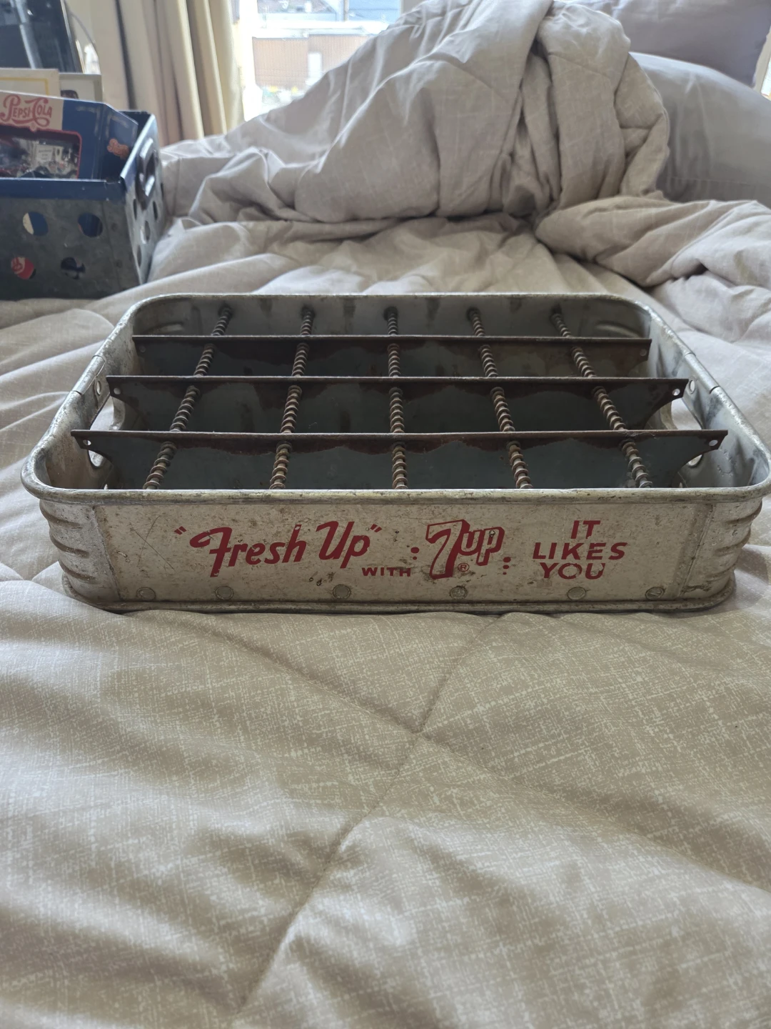 Vintage 7UP 20 Bottle Crate - photo 3