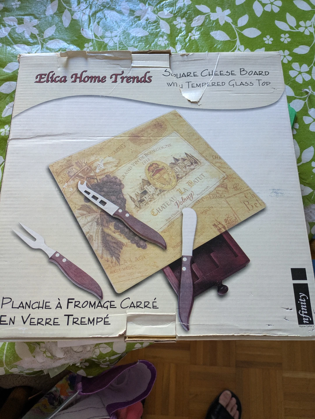 Elica Home Trends Squar Tempered Glass Top and Utensils