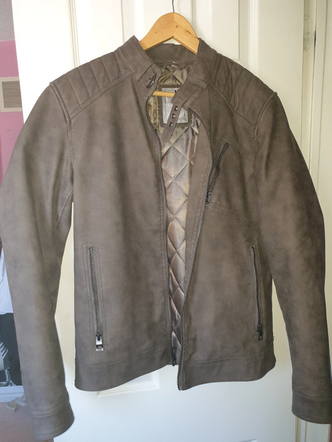 Guess Faux Leather Moto Jacket