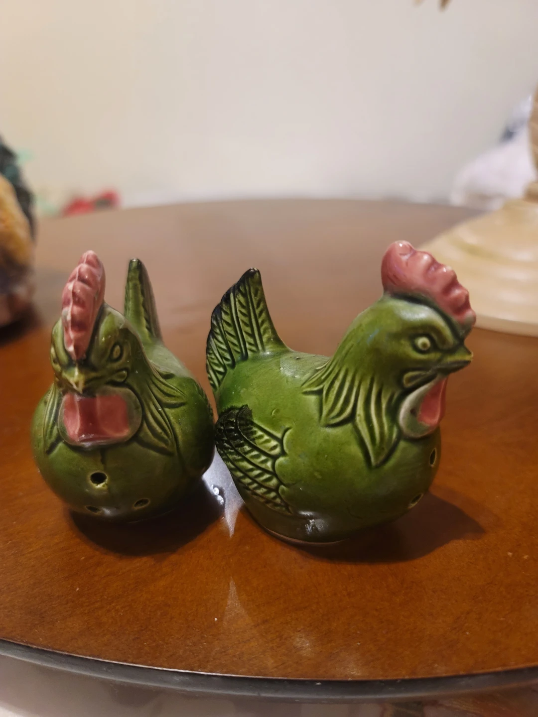 Vintage Ceramic Chicken Salt and Pepper Shakers - Made in Japan - photo 2