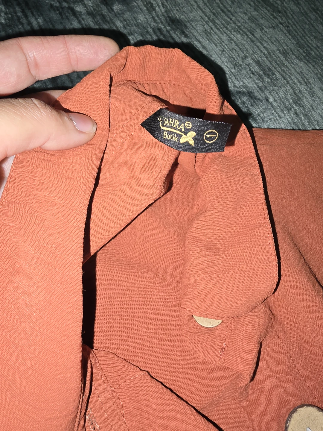Sahra Butik Orange Button-Up Dress - photo 2