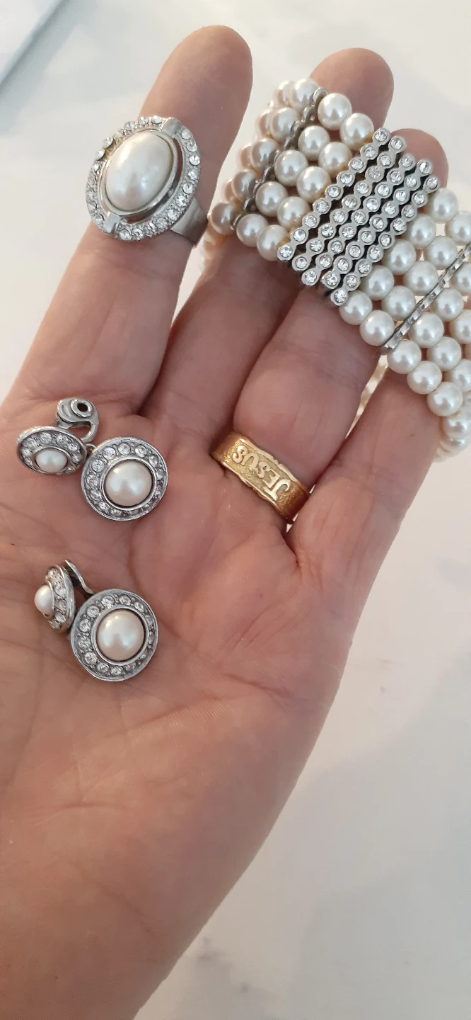 Gorgeous pearl and diamond set - photo 5