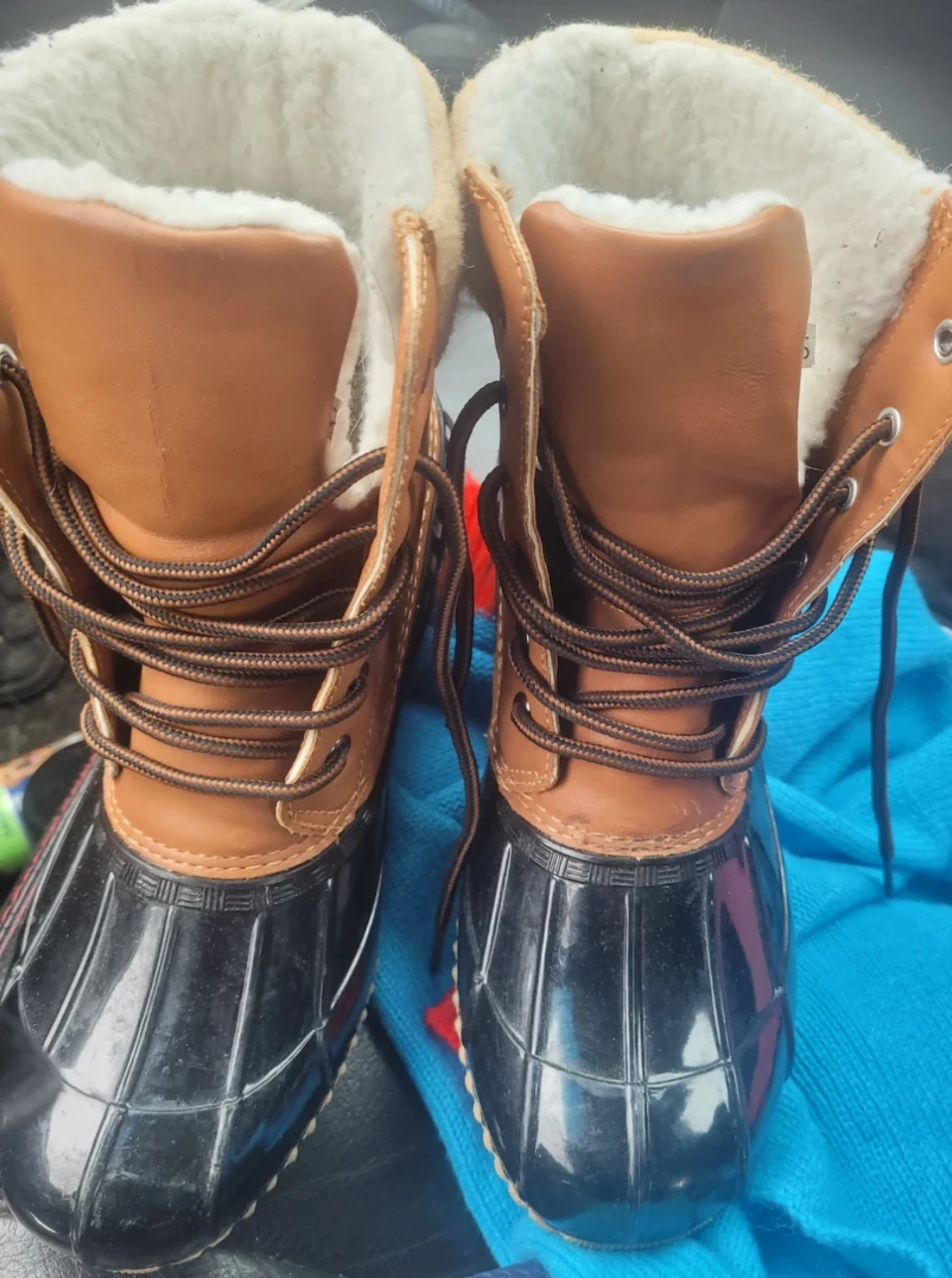 Women's Brown & Black Duck Boots - photo 2