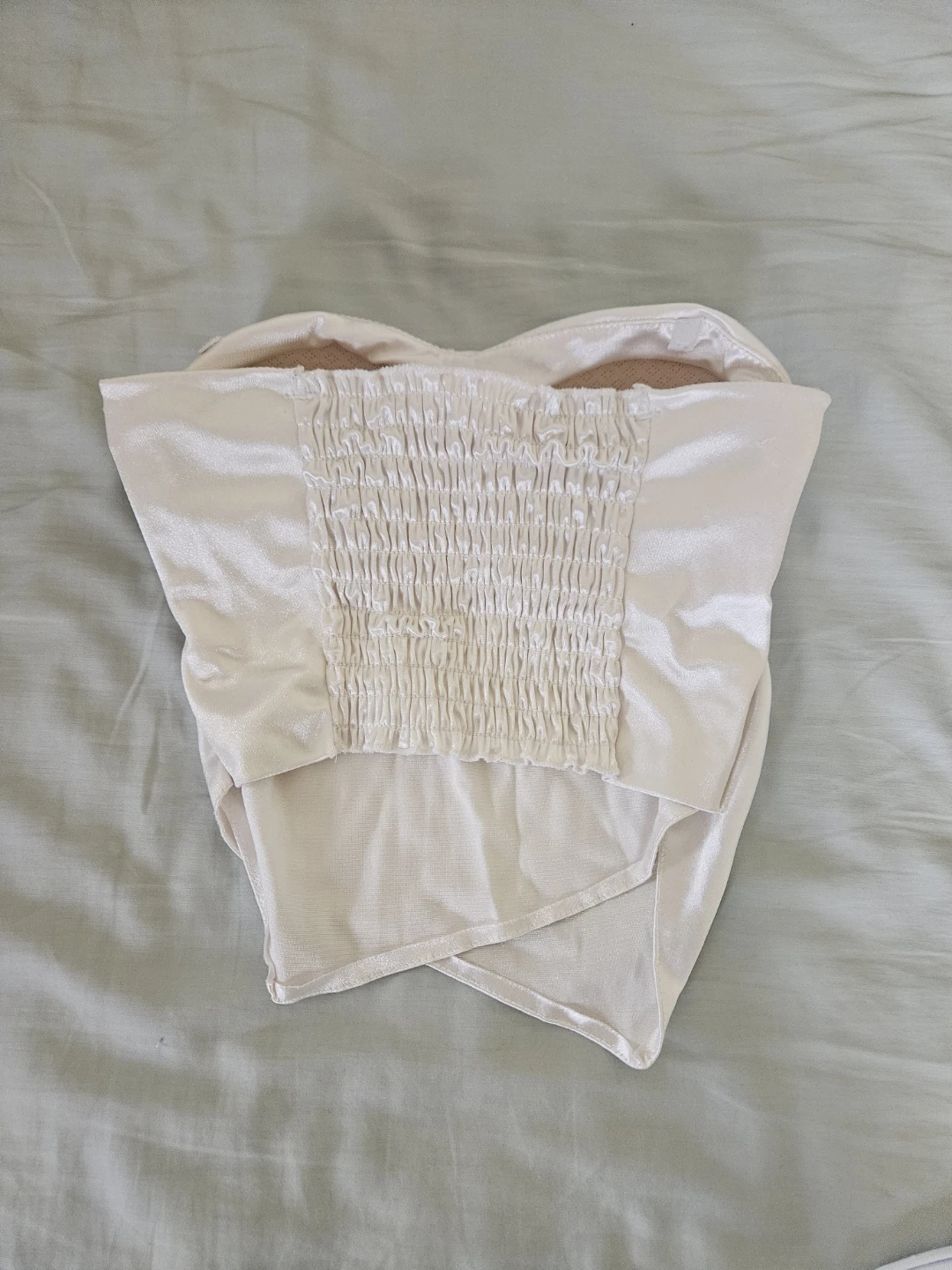 Satin Strapless Silk Top - photo 2