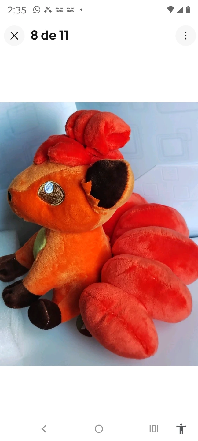 Pokemon Vulpix Rojo