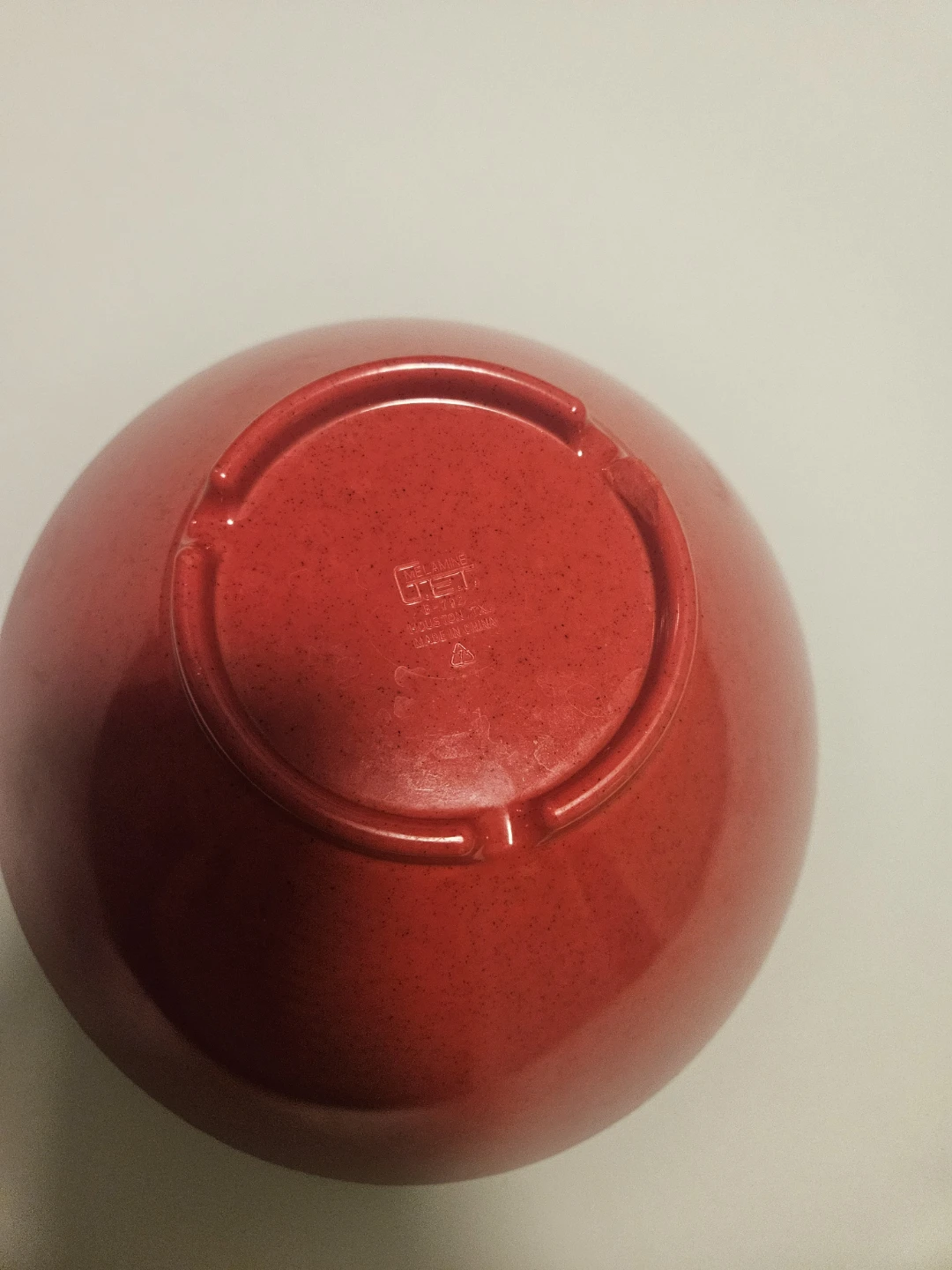 Red Melamine Angled Serving Bowl - photo 3
