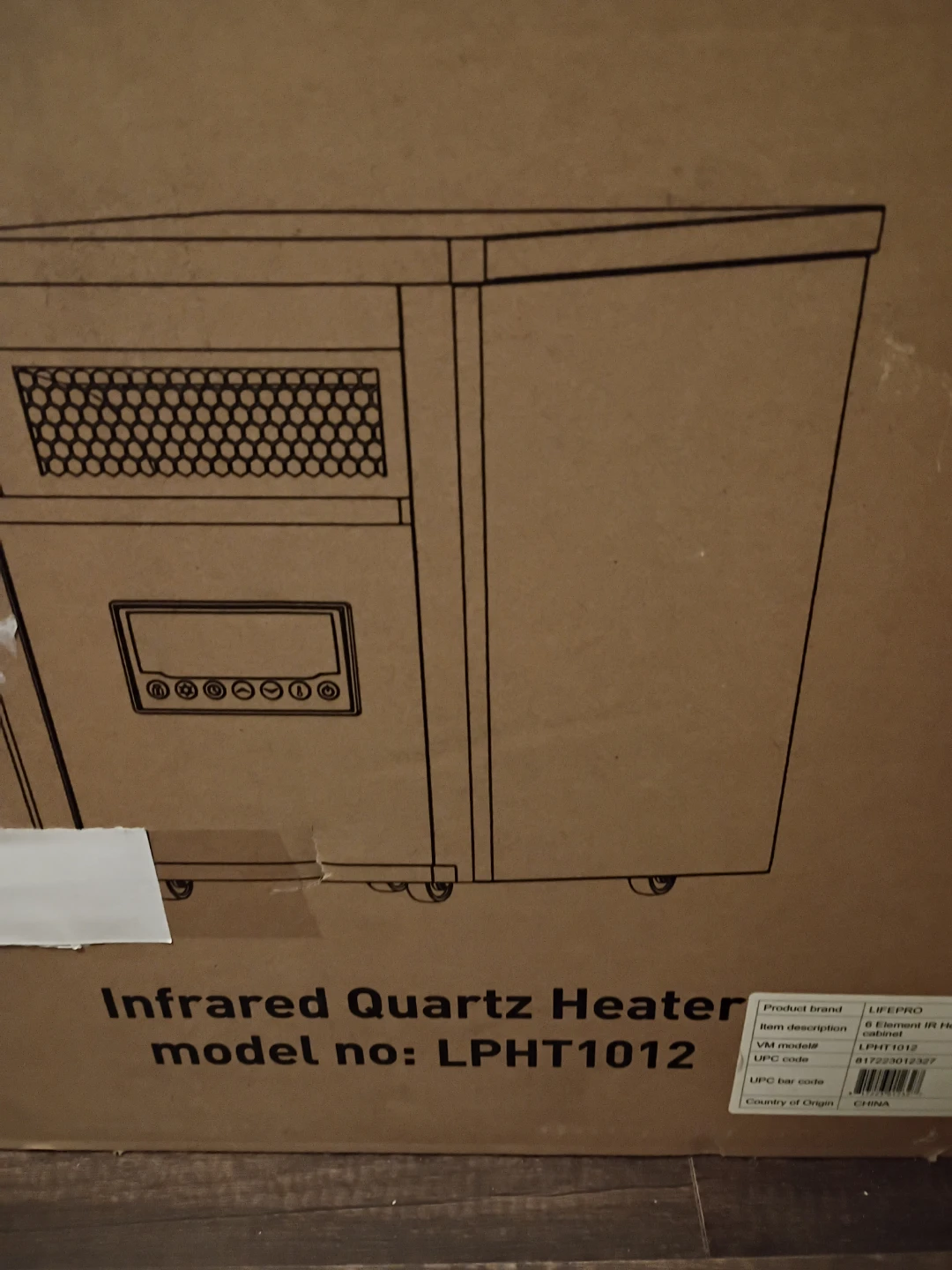 NEW LIFEPRO Infrared Quartz Heater LPHT1012 - photo 3