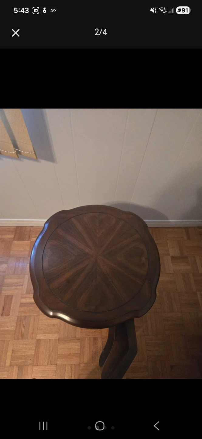 Vintage Round Pot Table With Storage - photo 3