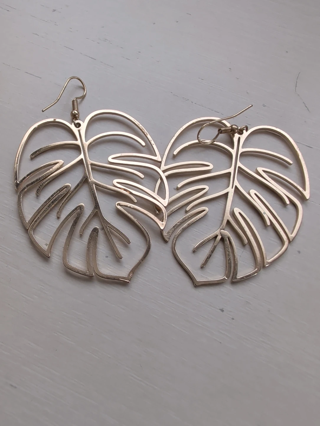Gold Leaf Statement Earrings