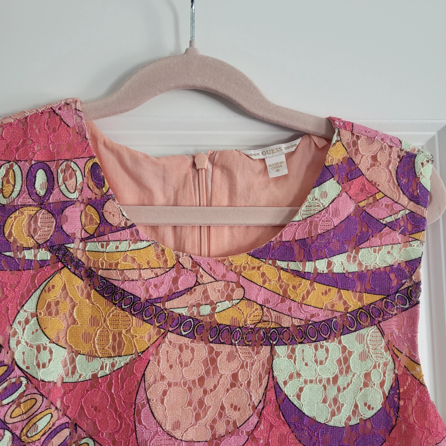 Practically New Girls Guess Lace Dress - Size M - photo 2