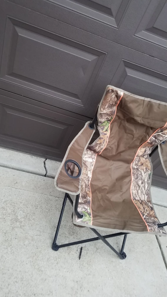 Folding Camping Chair with Camo Print - photo 3