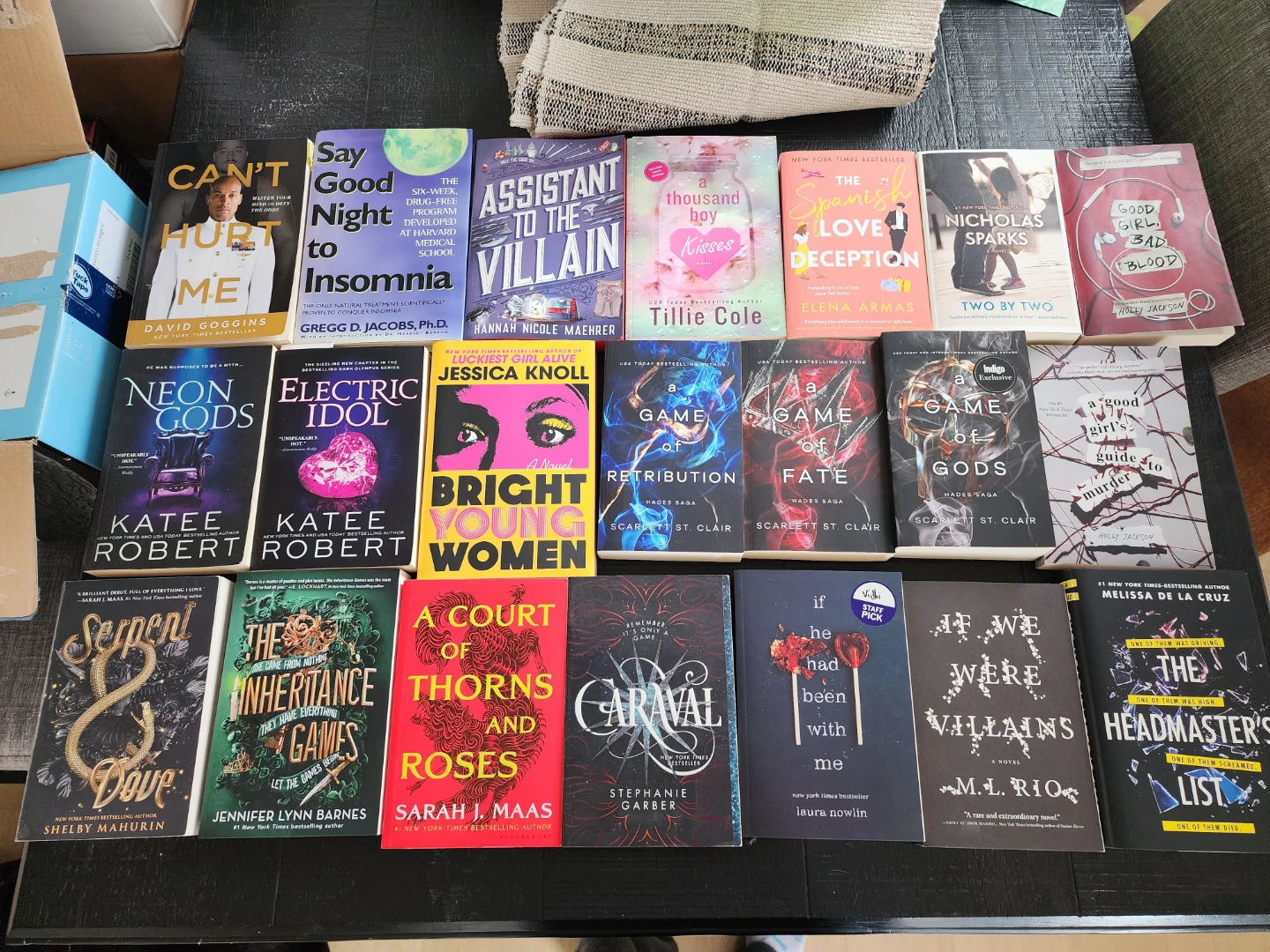Collection of Assorted Novels - Romance, Fantasy, Thriller