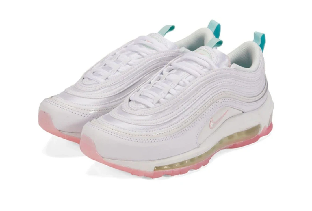 Brand new Women's Nike Air Max 97 White Barely Green
