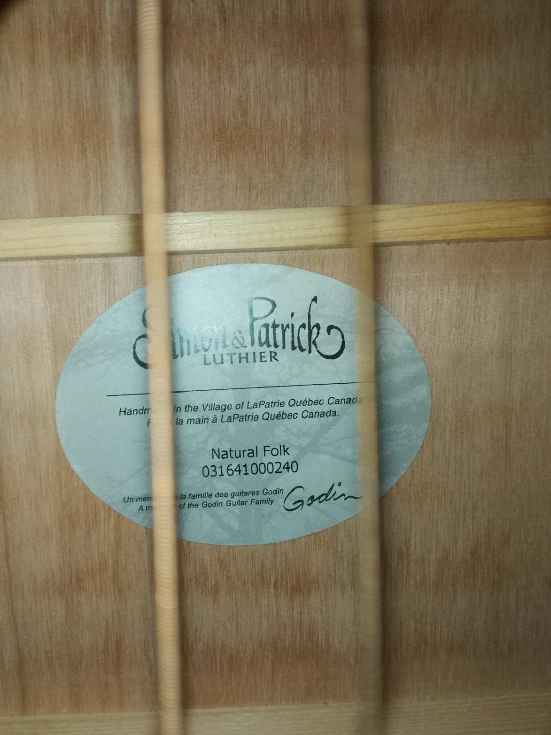 Simon & Patrick Natural Folk Acoustic Guitar - photo 4