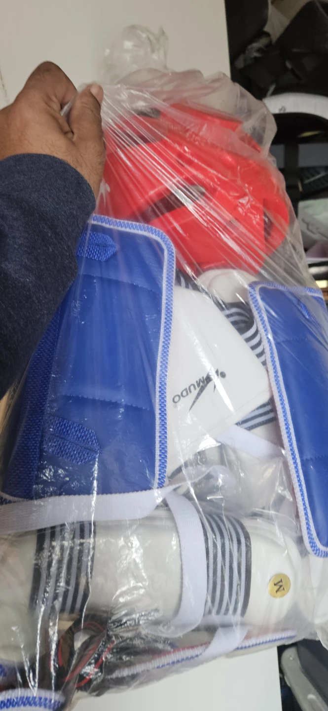 Mudo Taekwondo Gear Set - White/Blue/Red - photo 2