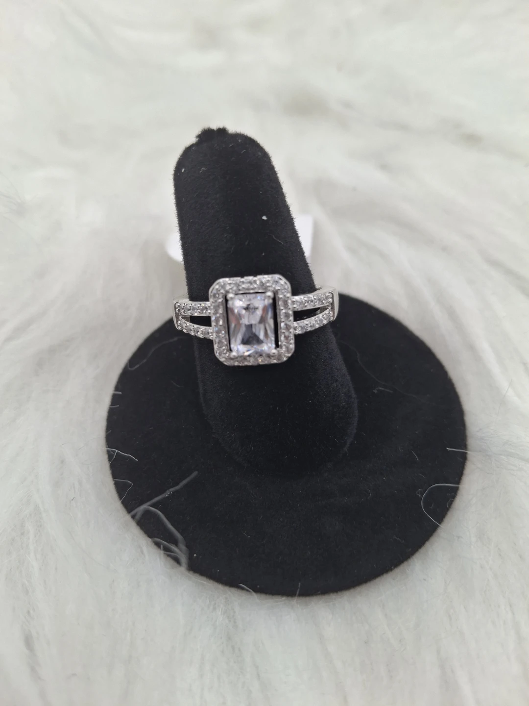 Silver Ring with Clear Stone - photo 3