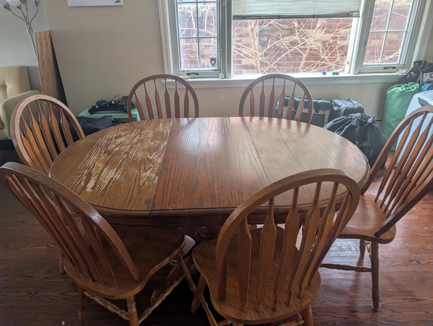 Wooden Dining Table and Chairs Set