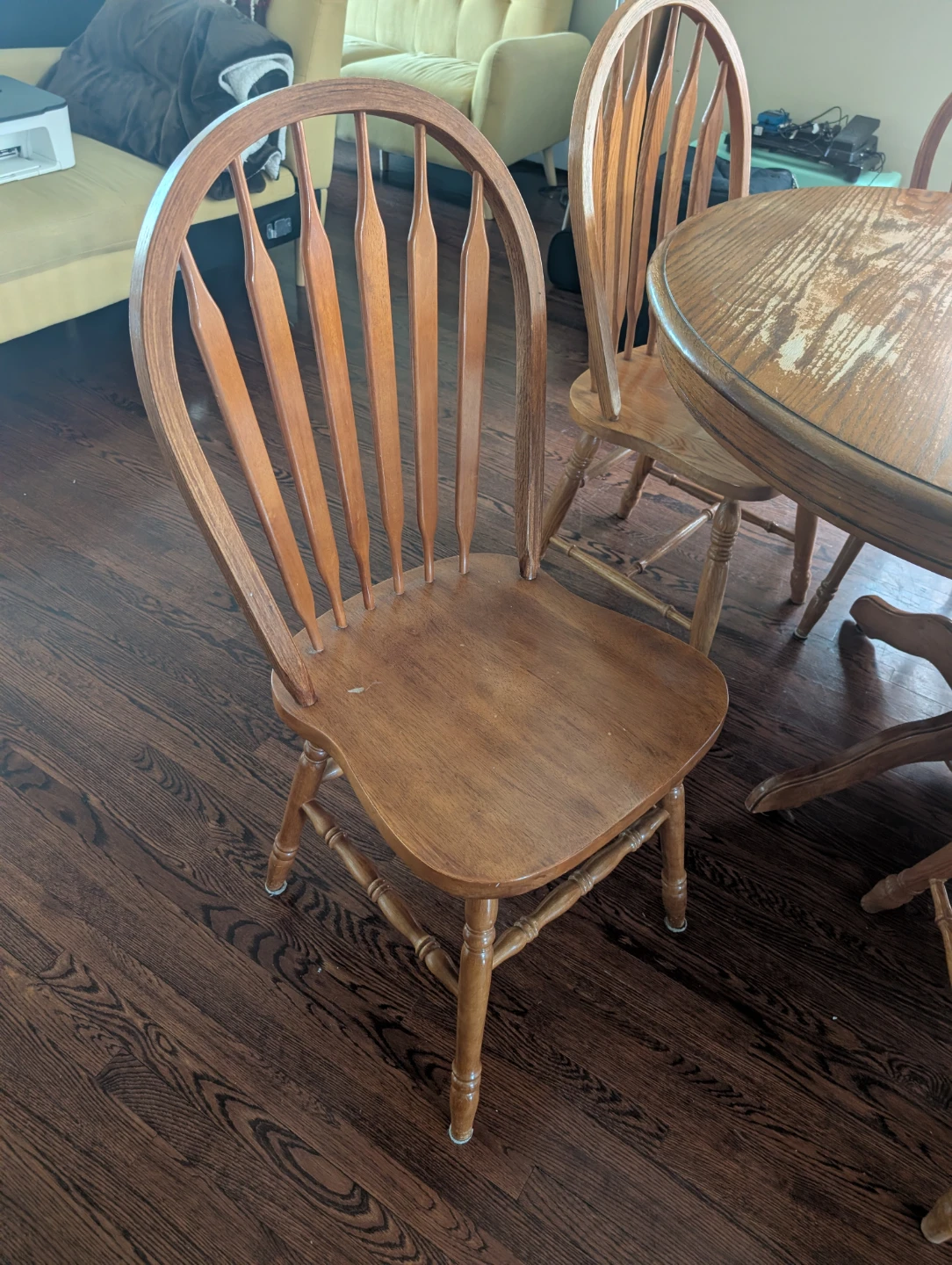 Wooden Dining Table and Chairs Set - photo 4