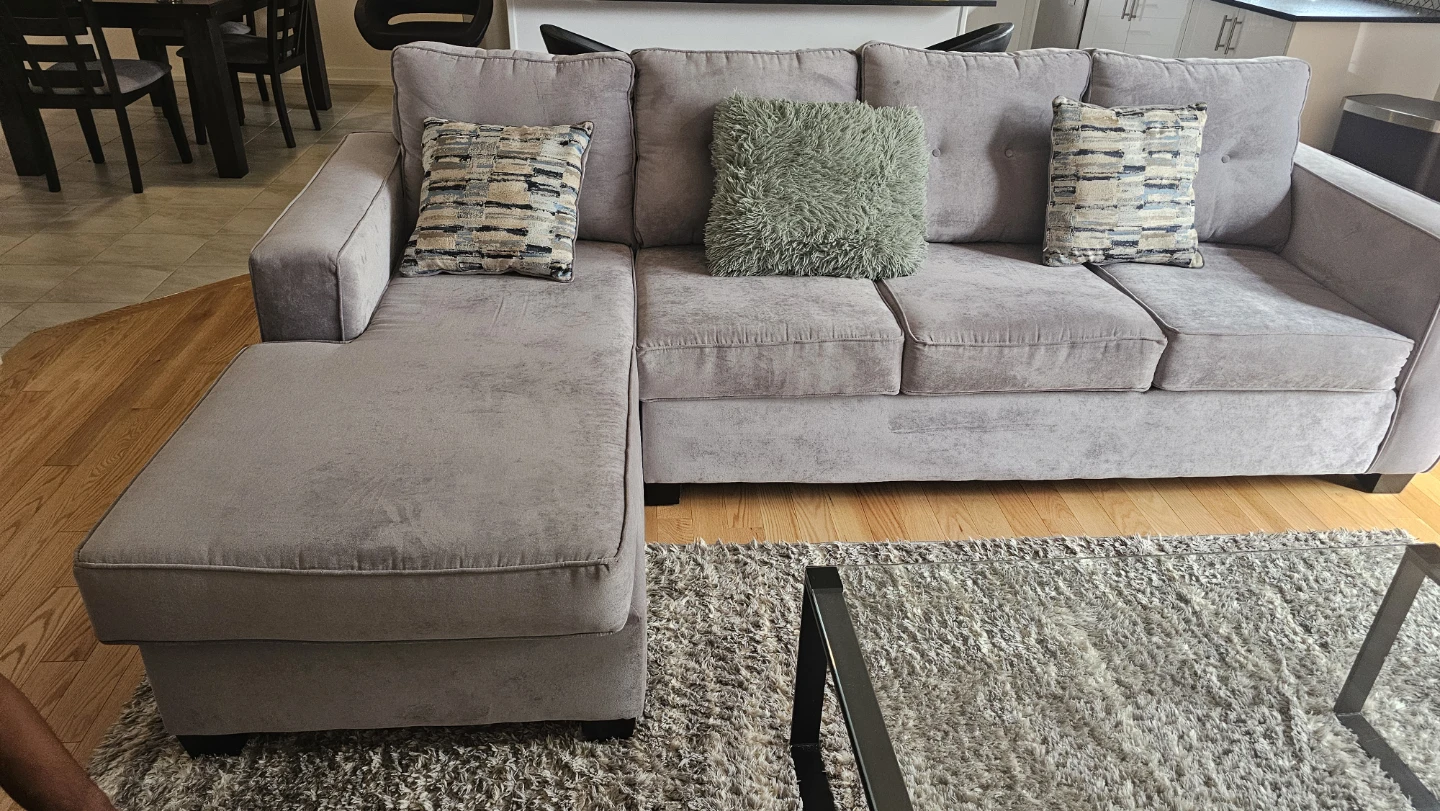 Grey Sectional Sofa with Chaise