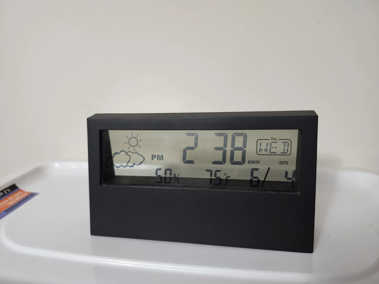 Digital Clock with humidity and indoor temp display
