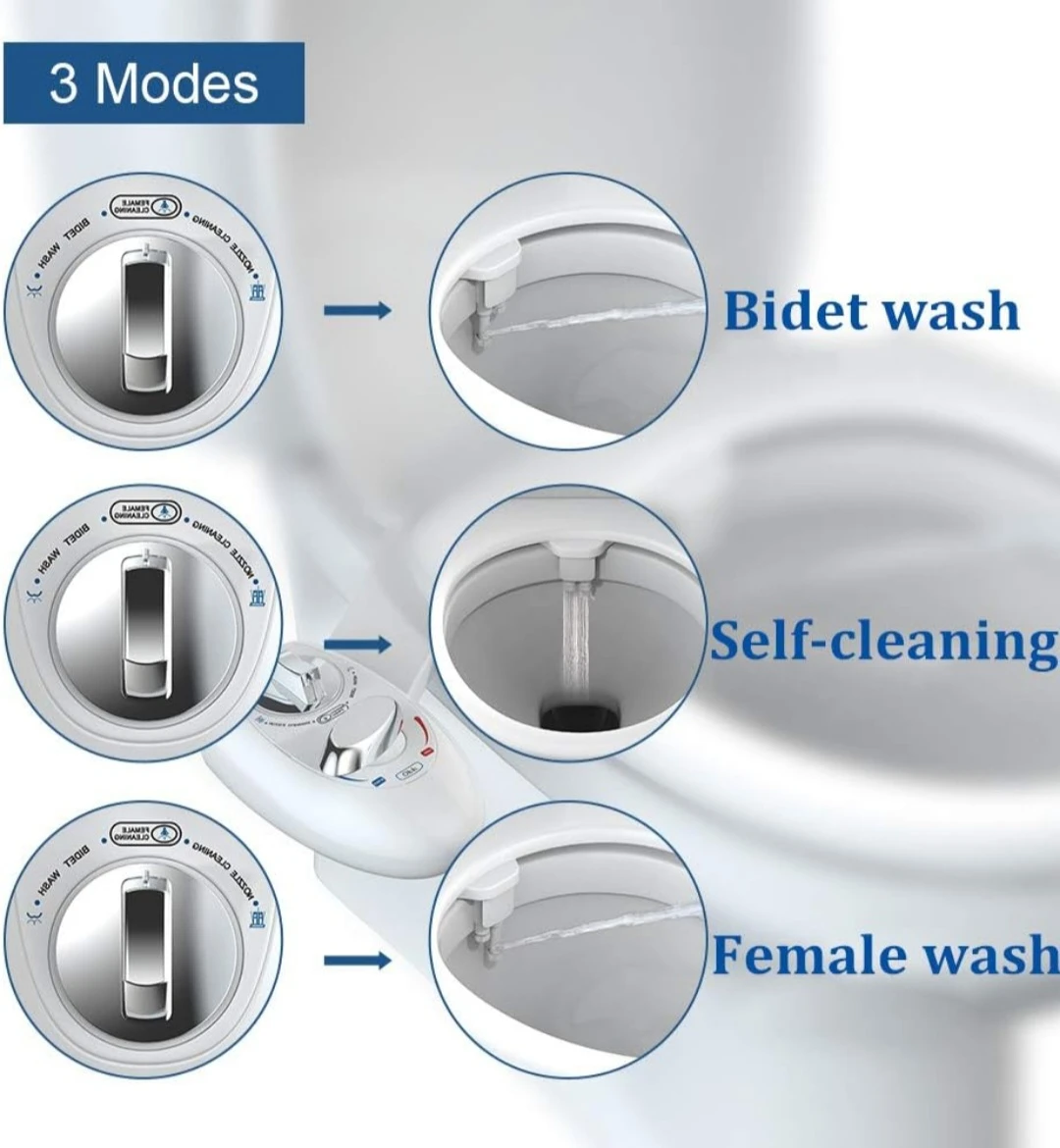 Bidet,PowerDoF EB8601 Self Cleaning Nozzle Hot&Cold Fresh ... - photo 3