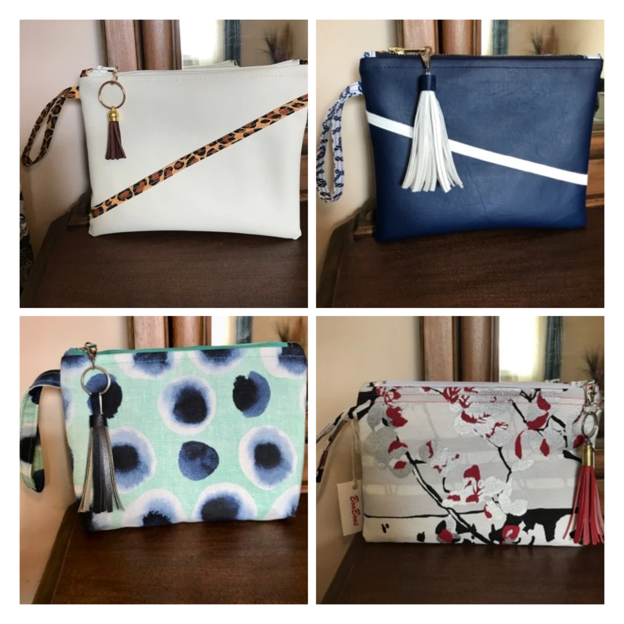 BooBoon Patterned Wristlet Clutch Purse