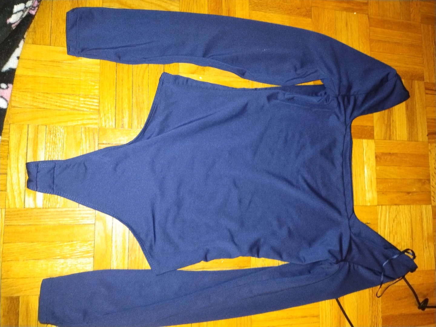 Navy Blue Long Sleeve Bodysuit