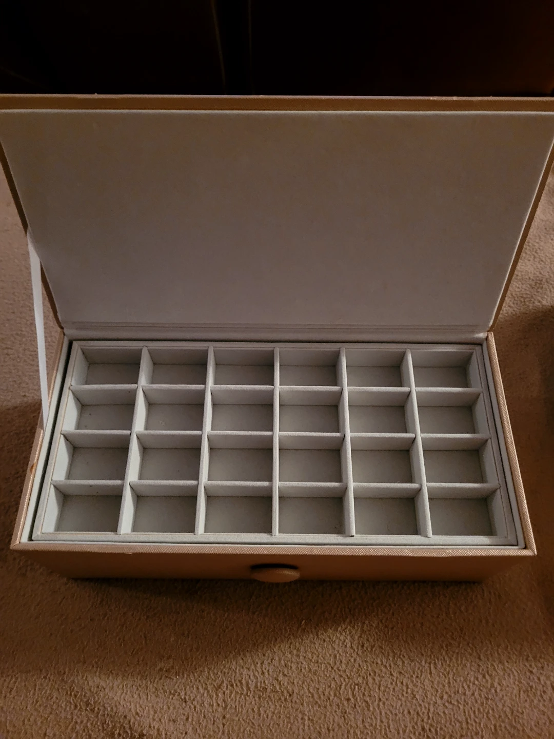 Tan Jewelry Organizer Box🧡 declutter - photo 2