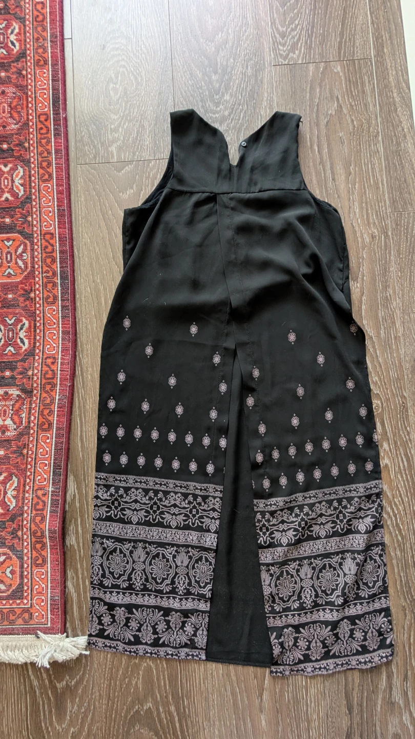 Bershka Black Sleeveless Blouse with Split back - photo 2