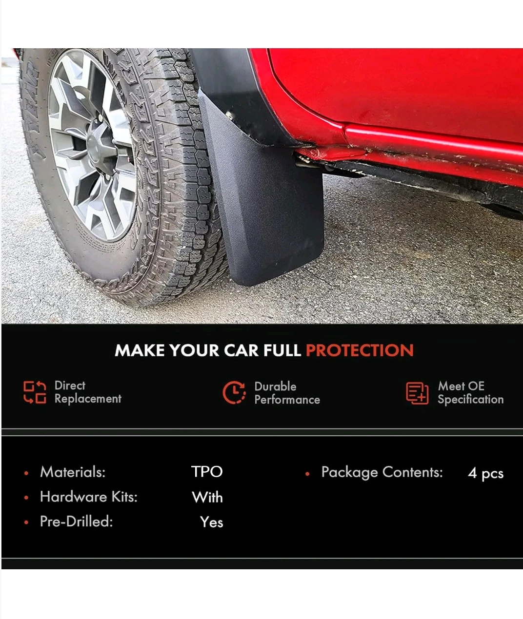 Xukey Mud Flaps for Toyota Tacoma - photo 4