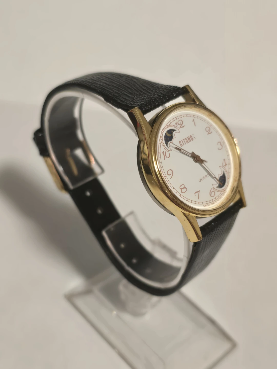 31.2mm Gitano Moon and Stars Quartz Watch NEW BATTERY - photo 2