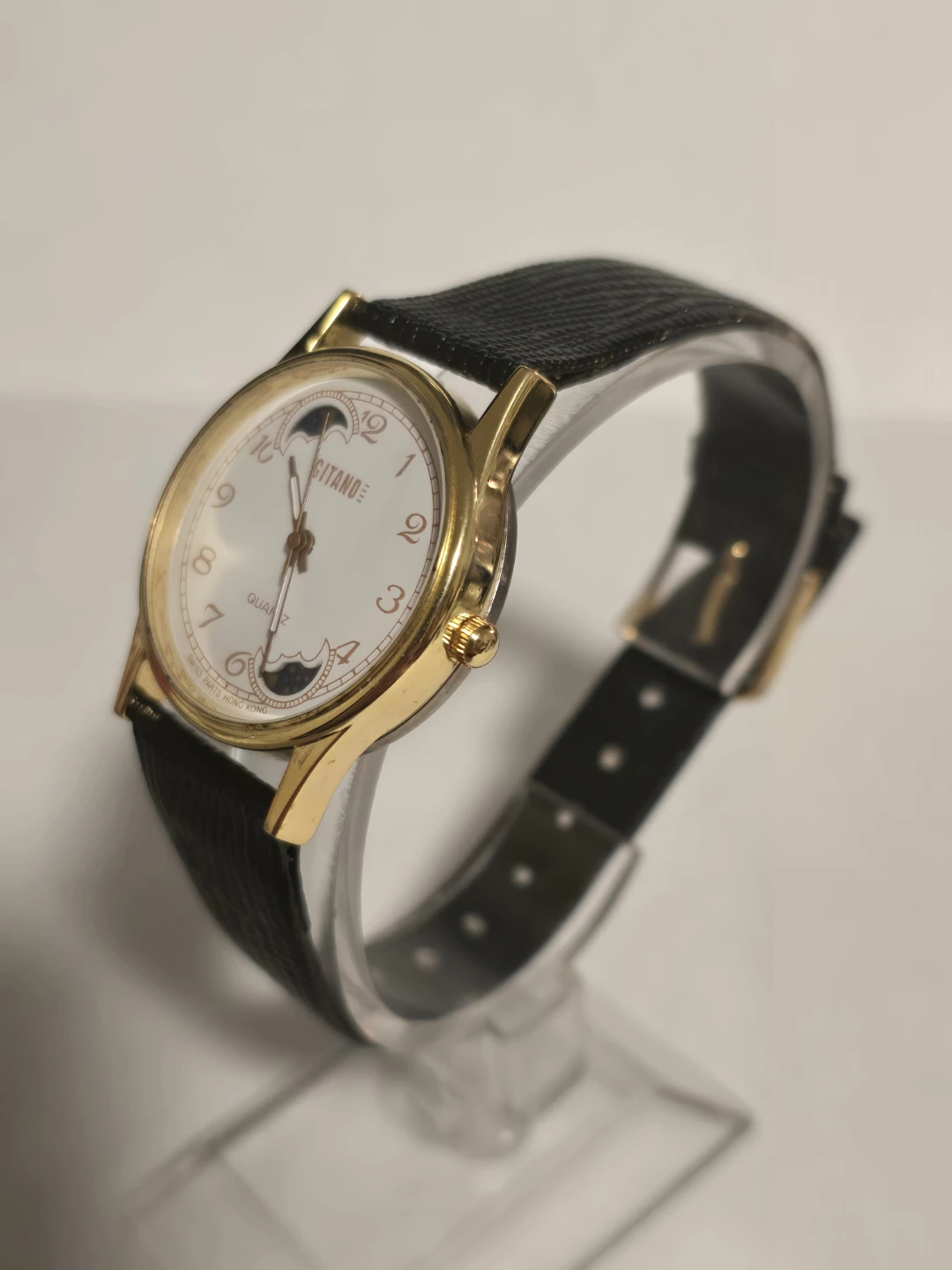 31.2mm Gitano Moon and Stars Quartz Watch NEW BATTERY - photo 3