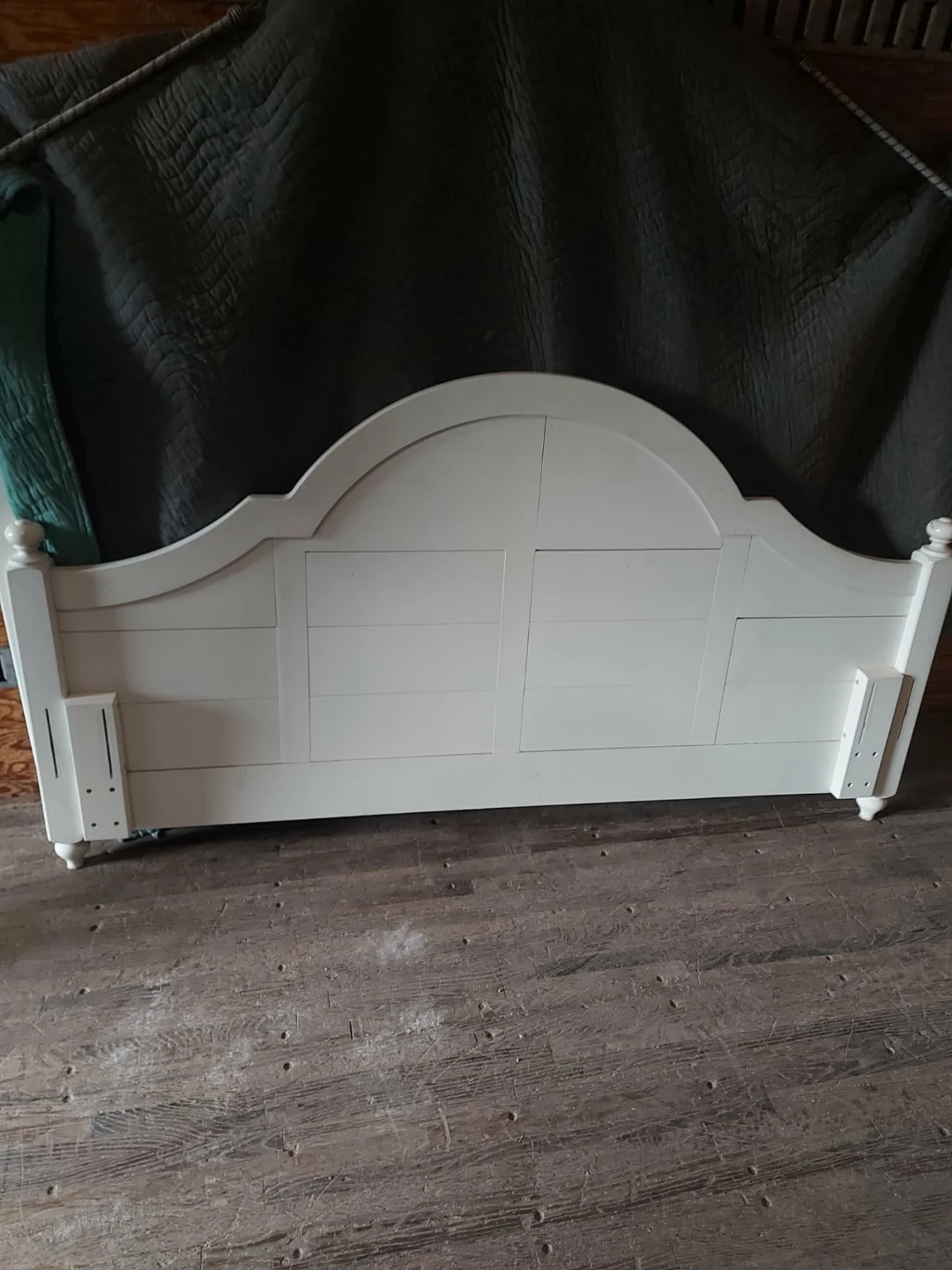 White Bed Frame with Headboard - photo 4