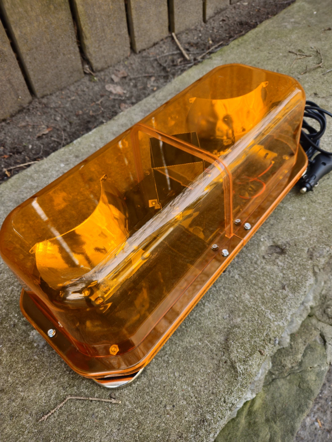 Amber Magnetic Rotating Beacon Light Bar for Vehicle