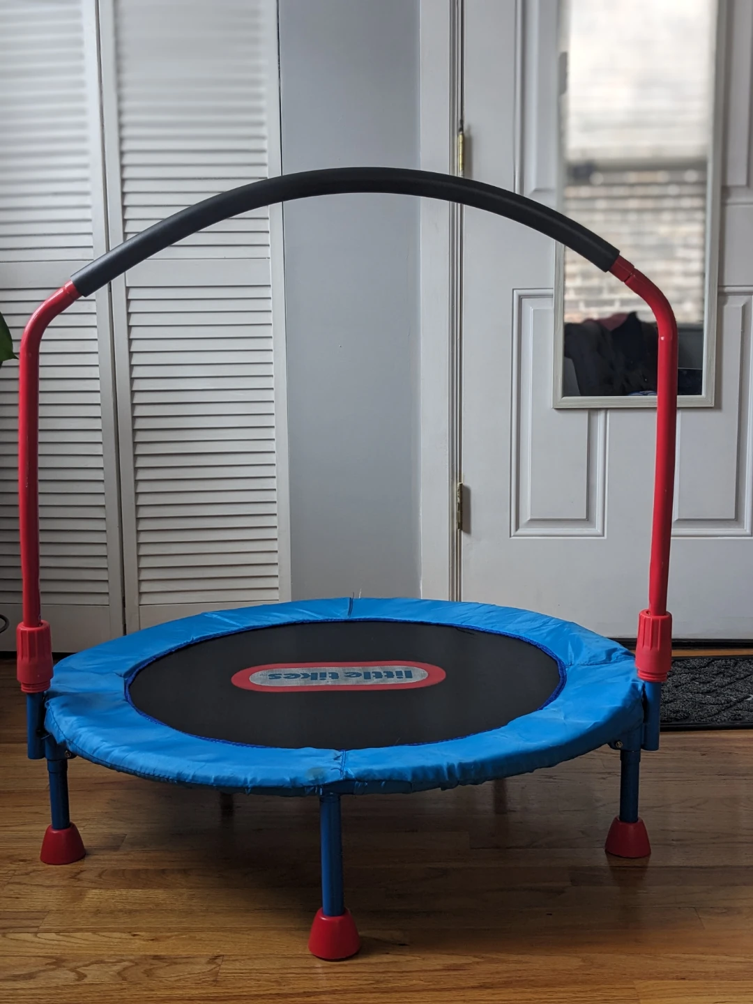 Little Tikes 35” Kids Trampoline with Handle Bar.