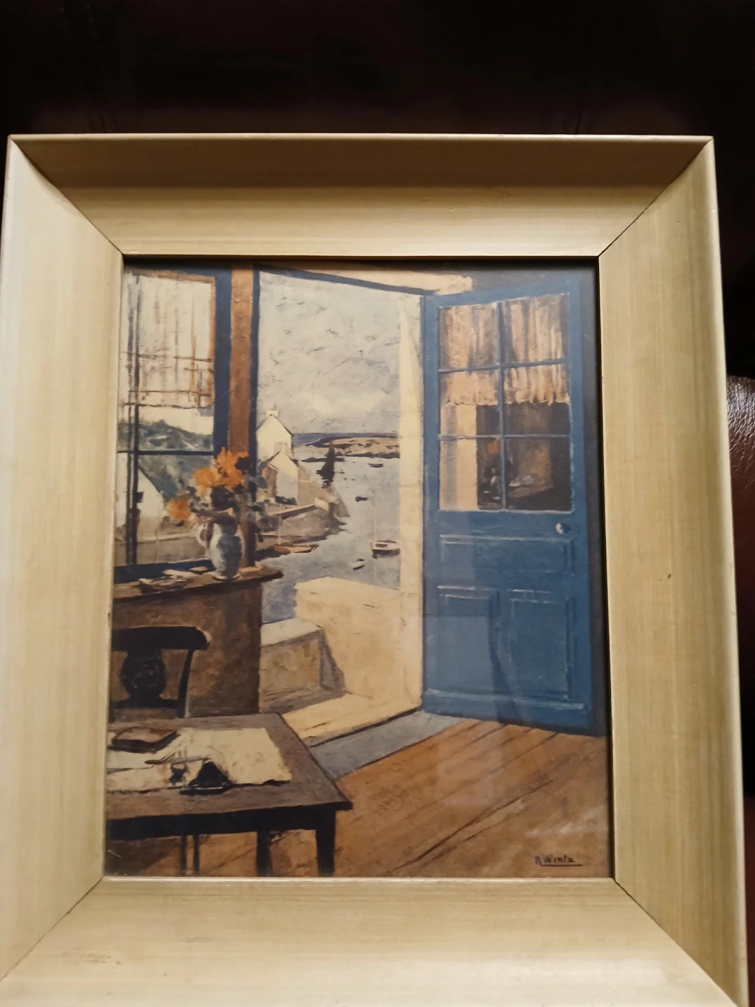 R. Wintz "The Blue Door" Framed Print