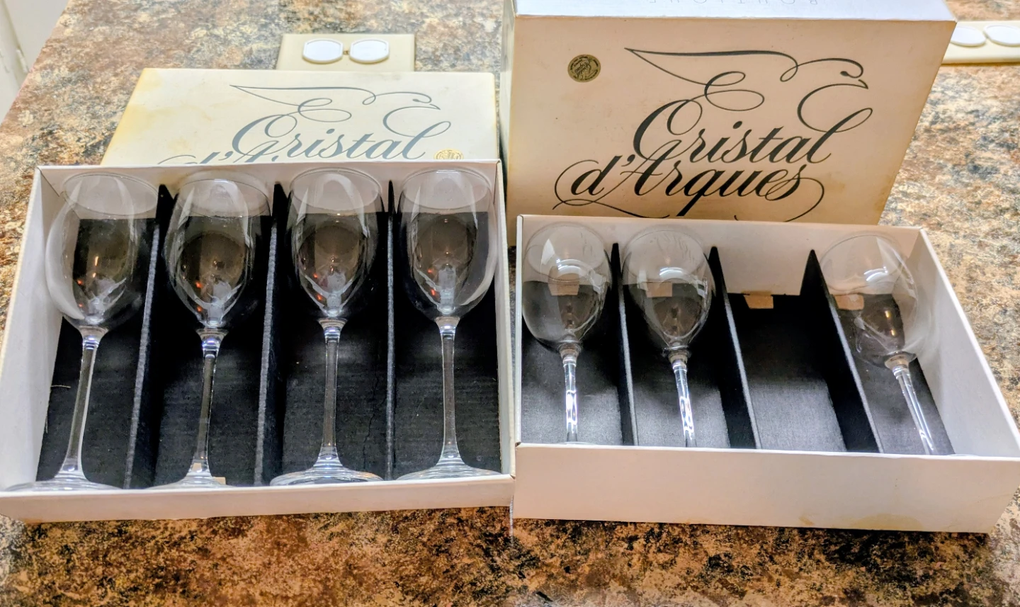 Cristal d'Arques PADOVA Wine Glasses - Set of 7