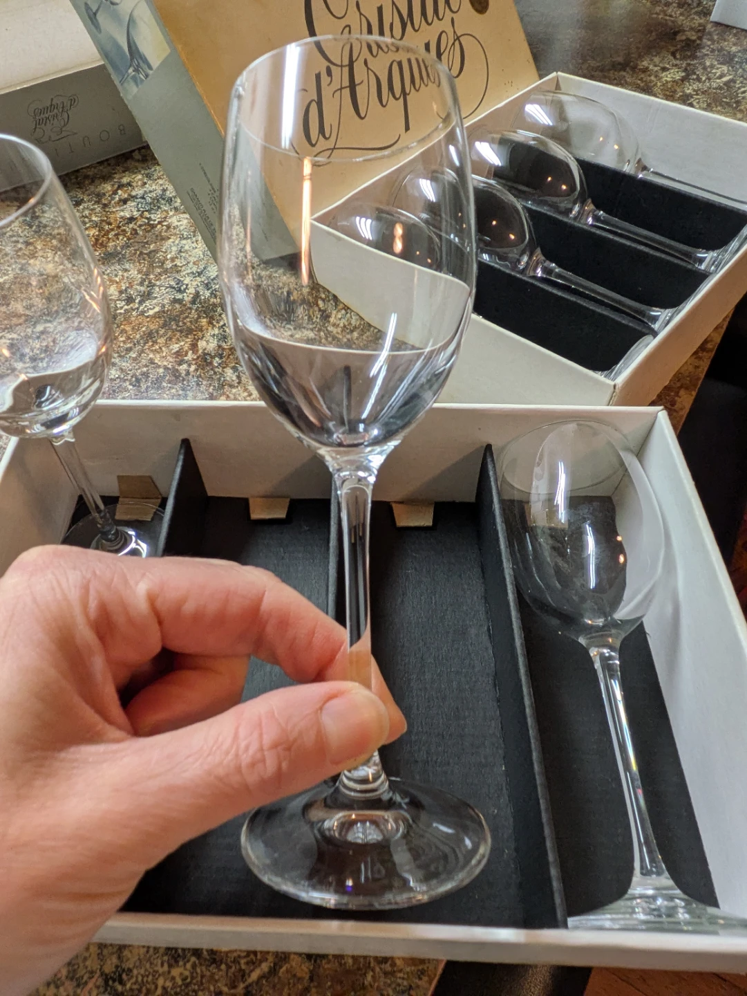 Cristal d'Arques PADOVA Wine Glasses - Set of 7 - photo 3