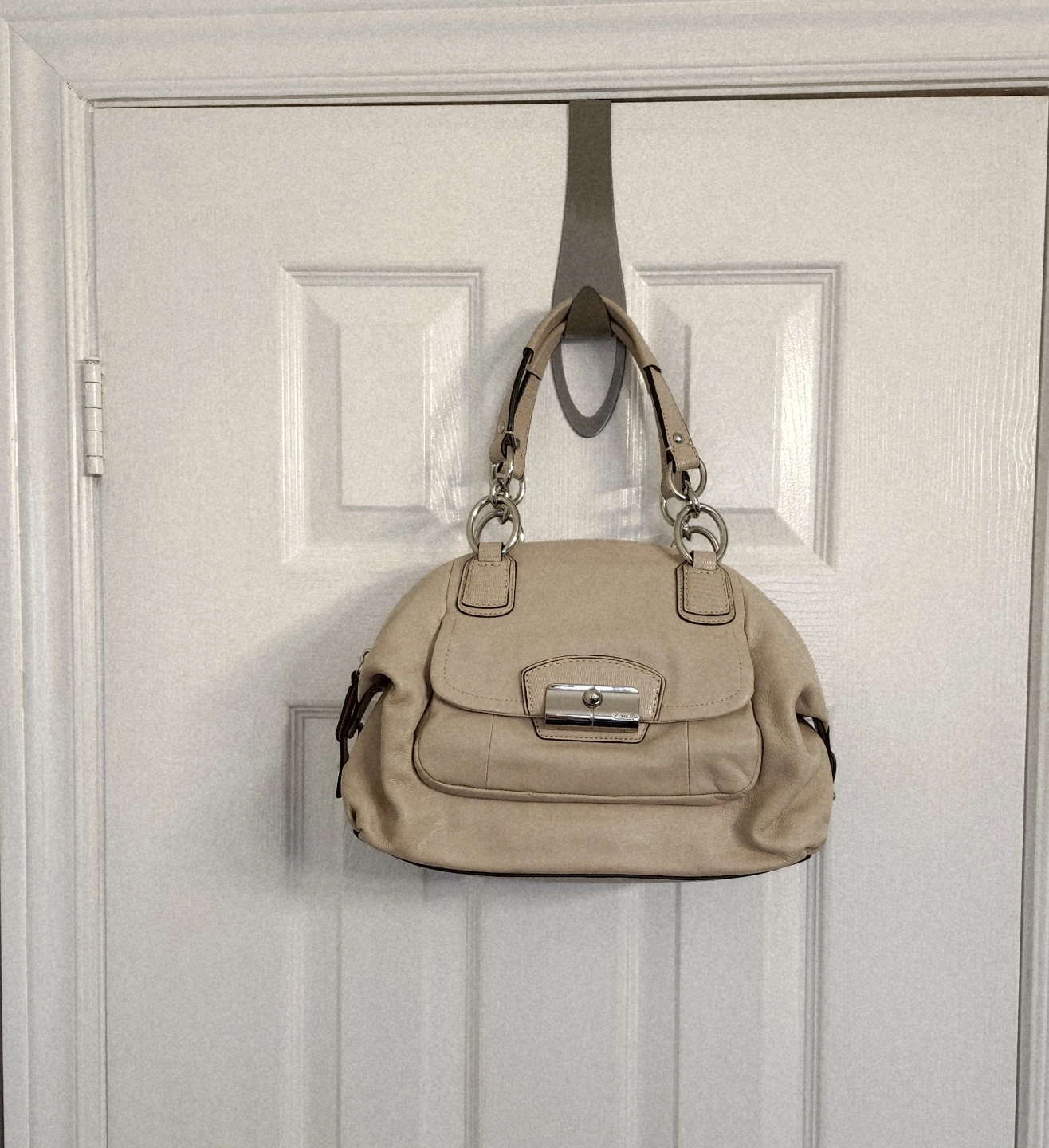 Coach Beige Leather Handbag