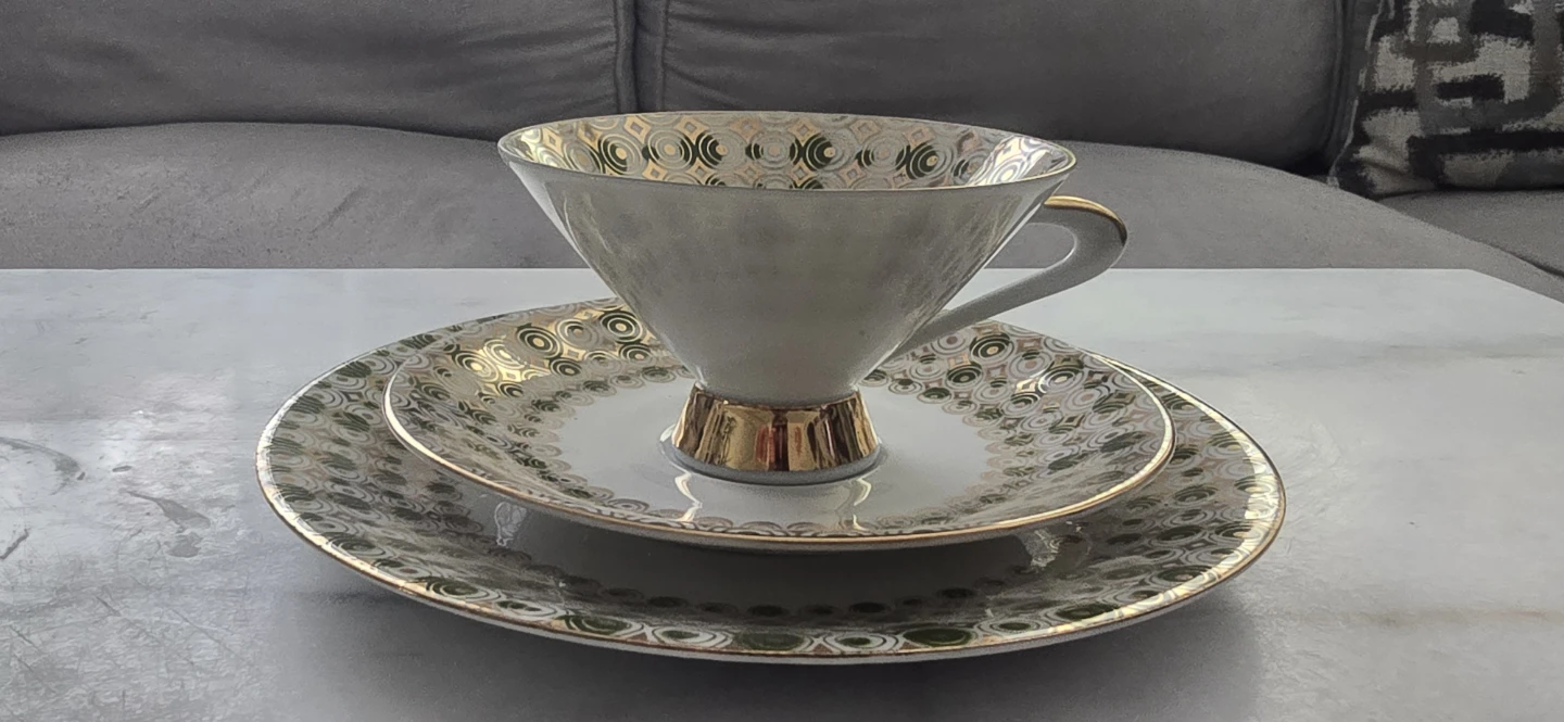 Winterling Bavaria Teacup Saucer and Side Plate Set