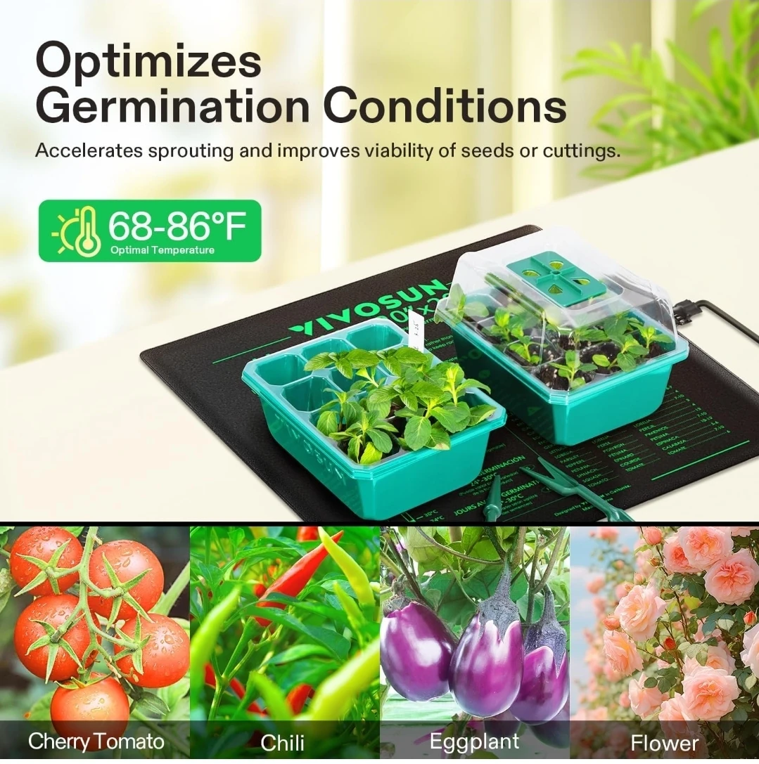 VIVOSUN Seedling Heat Mat 20" x 20.75" - UL & MET Certified - photo 5
